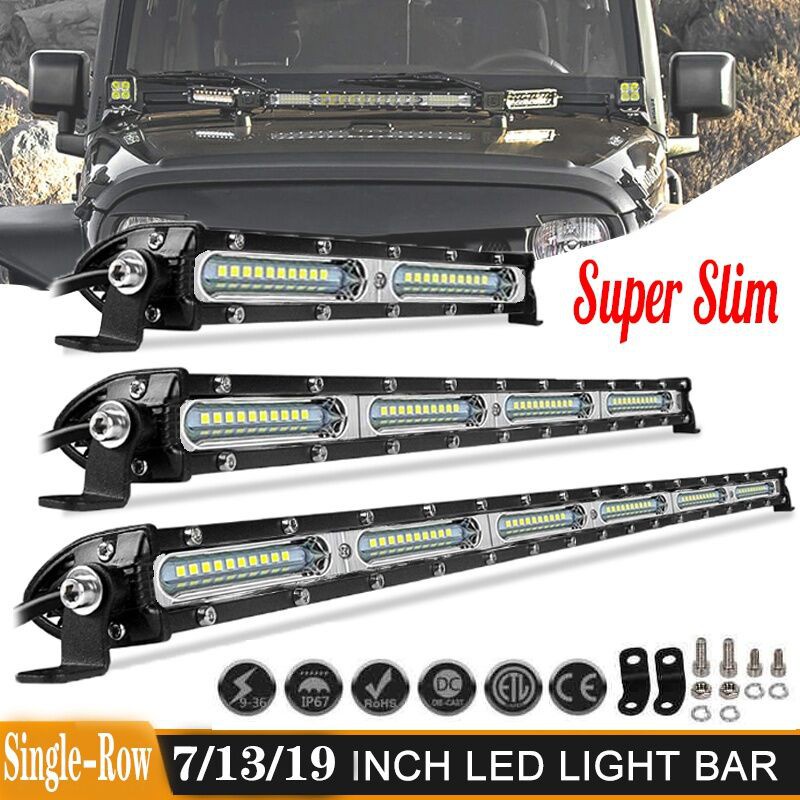 7/13/19/26 inch 60W 120W 180W 240W LED Work Light Bar Offroa