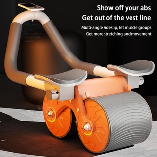 NEW Abs Roller Wheel Automatic Rebound Abdominal Wheel Roll
