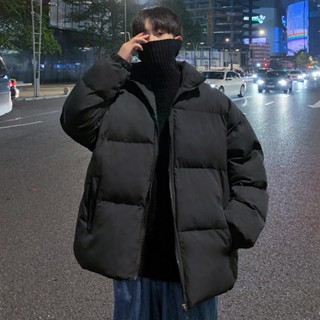 臺灣出貨 冬季新款ins加厚棉衣外套男潮流情侶裝麵包服寬鬆帥氣立領棉襖 羽絨外套 防風外套 棉服外套 保暖外套 羽絨服