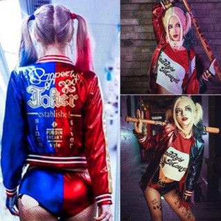 成人自殺小隊全套Harley Quinn哈莉奎茵小丑女cos服 萬聖節cosplay表演服裝 舞蹈服裝姊妹裝角色扮演