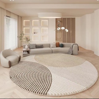【如意百貨-限時特惠】仿羊絨 地毯 客廳茶幾 地毯 高級圓形 加厚短絨 臥室床邊毯