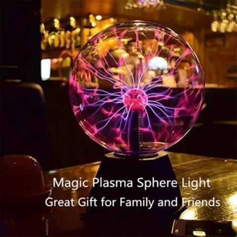 Magic Black Base Glass Plasma Ball Sphere Party Lamp Light