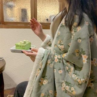 🍕熱賣🍕時尚復古碎花毛毯 羔羊絨毛毯 加厚毛毯 羔羊絨毯 空調毯 單人毛毯 雙人毯 加厚保暖毯 秋冬保暖1209