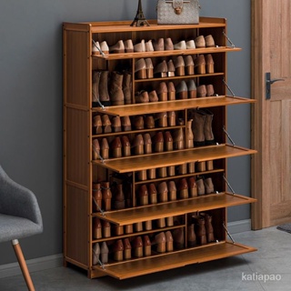 鞋櫃 落地置物鞋架子 簡易多層實木收納架 傢具防塵門口玄關傢用儲物