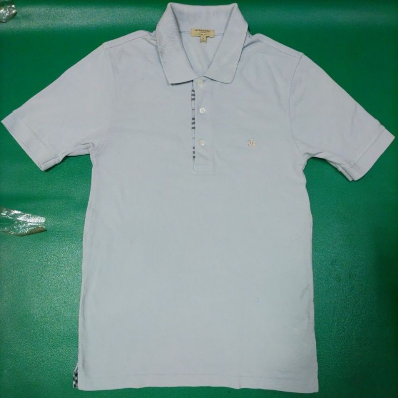 英國 Bueberry 巴寶莉 葡萄牙製 高級立體繡 純棉 優雅 質感 短袖 Polo衫 S號
