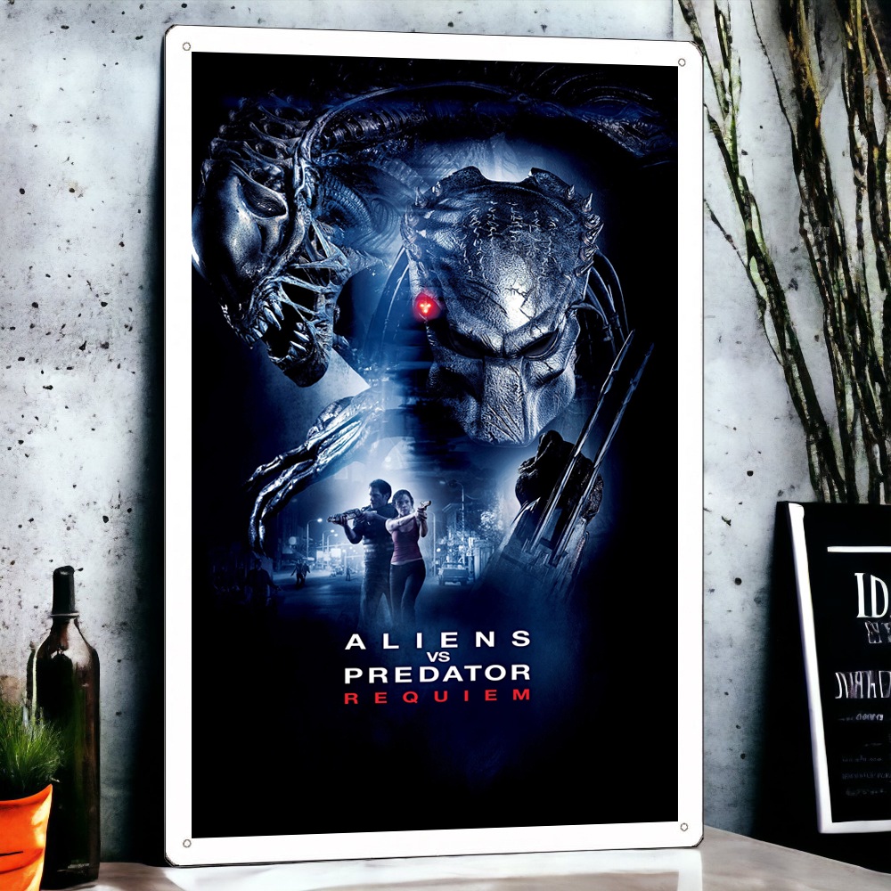 異形戰場2 電影海報鐵皮畫多款金屬掛畫 全現貨 AVP Aliens vs. Predator: Requiem