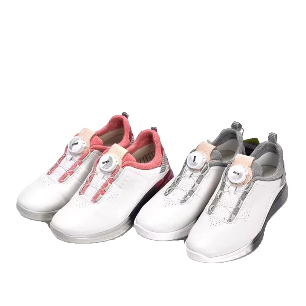 【ECCO】高爾夫女鞋時尚舒適高爾夫鞋戶外防水BOA鈕扣休閒運動鞋 102913CUEJC