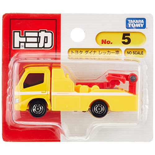 💛 日本直送 💛 TOMY Tomica No.5 豐田迪娜拖車 （泡罩包裝） 壓鑄汽車玩具 3 歲及以上
