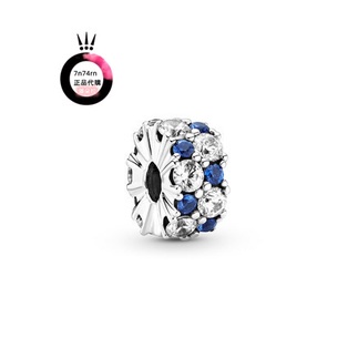 歐美專業代購Pandora潘朵拉閃耀剔透星藍色鋯石固定夾扣串珠799171C01