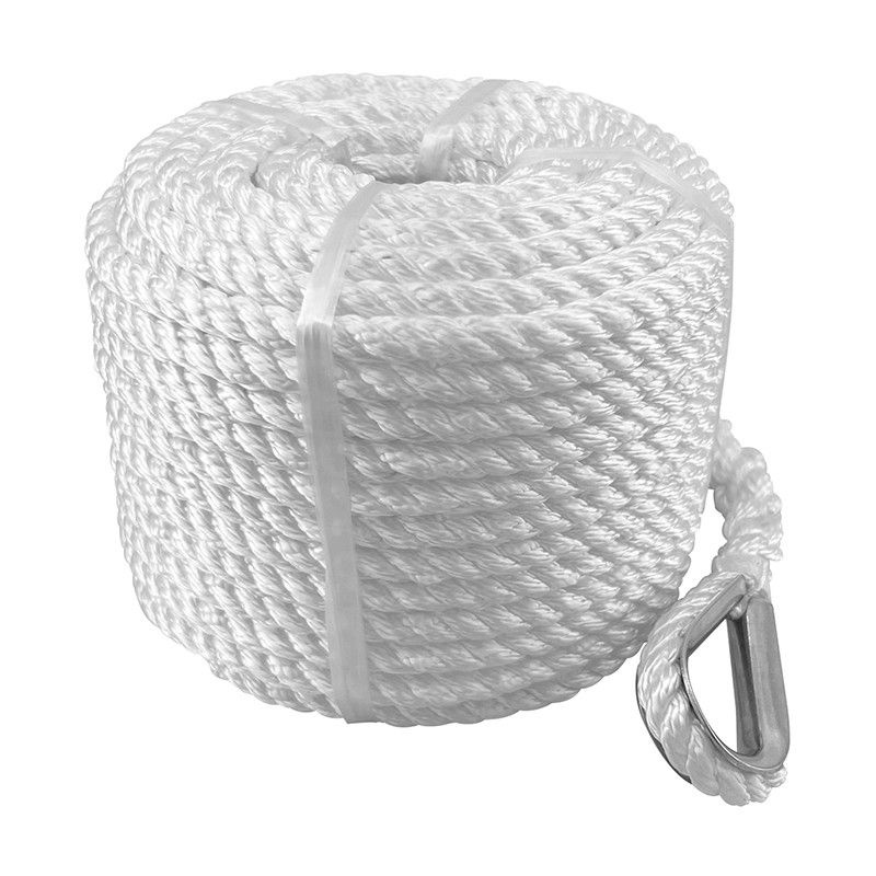 熱賣精品錨繩船錨專用繩白色繩子尼龍繩粗線耐磨船用游艇配件帶扣環車用繩米亞生活用品