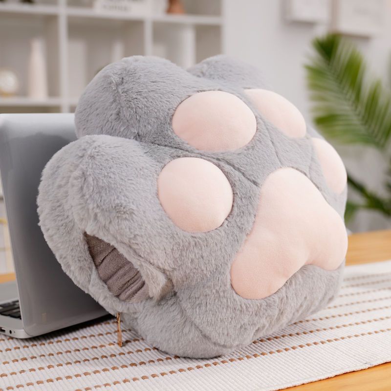 🔥**暖手抱枕毯子可插手被子兩用辦公室午睡神器多功能靠墊貓爪三合一