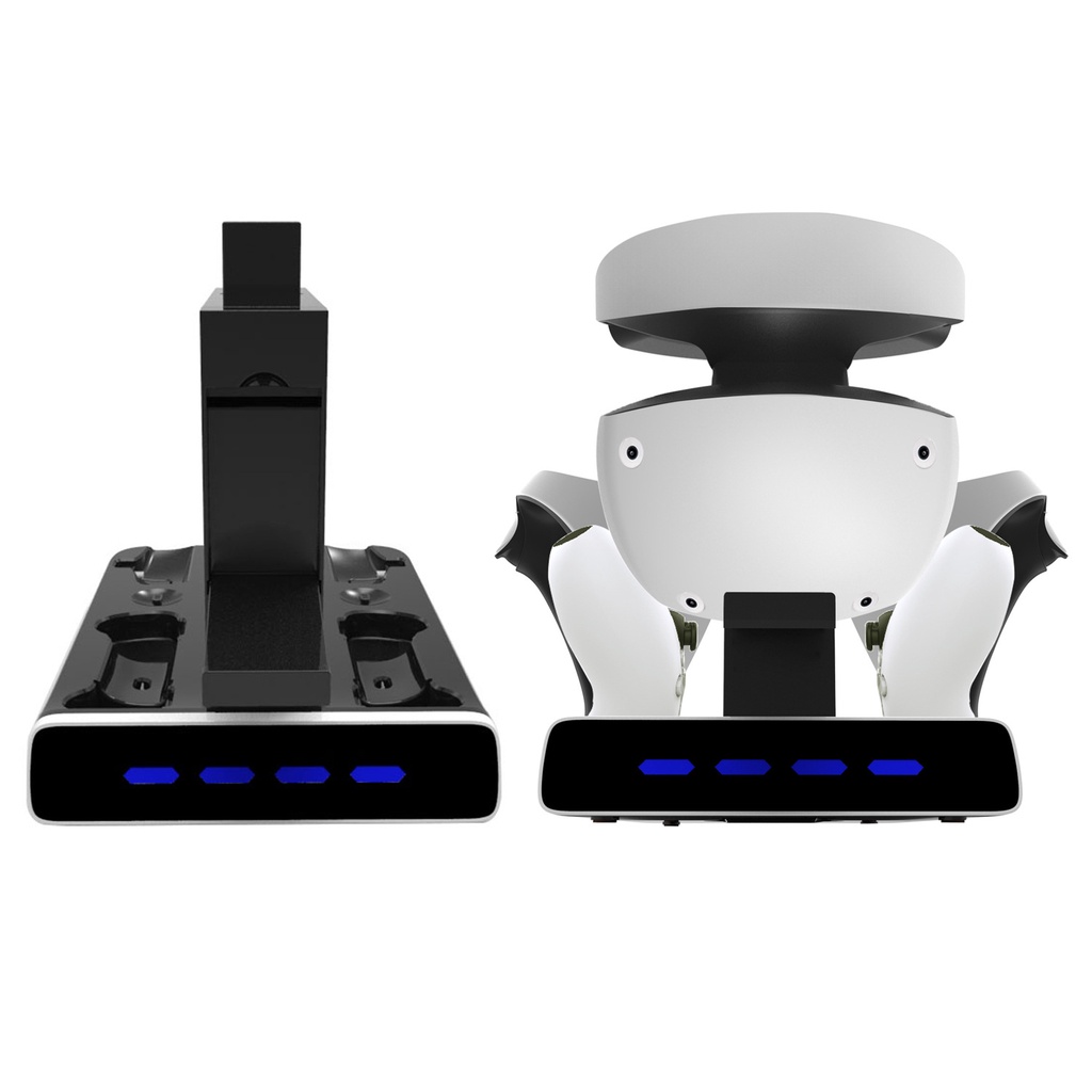 ❀ZAOAN PSVR2手柄充電底座PS5手柄座充帶顯示燈可收納VR頭盔支架