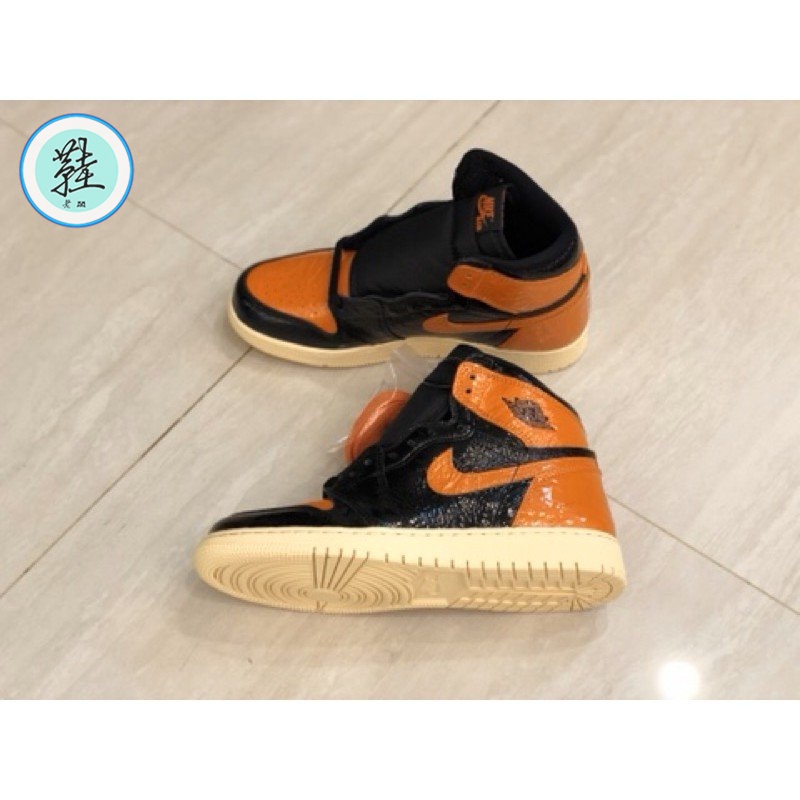Nike Air Jordan 1 扣碎3.0 黑橘 豬油 555088-028