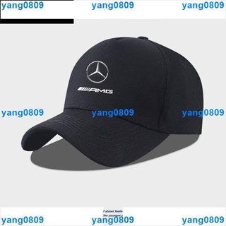 吉祥閣百貨+F1【賓士】AMG車隊主題賽車帽棒球彎簷太陽遮陽帽子汽車4s標誌工作帽
