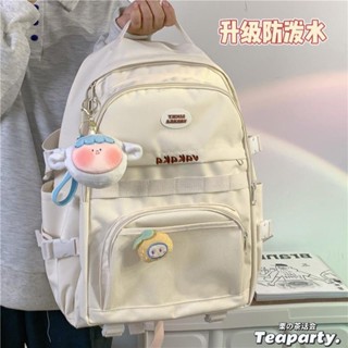 爆款💯韓國ins大學生雙肩包女 國中生大學生電腦簡約百搭書包 學生校園大容量後揹包 旅行揹包 學院風後揹包 大容量多口袋