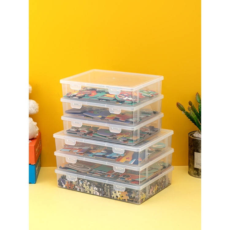 玩具拼圖收納盒樂高積木分類透明塑料零件拼圖收納袋小顆粒玩具箱 可貨到付款