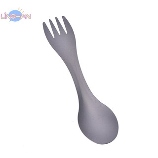 1pc ultralight outdoor camping titanium spork titanium spoon