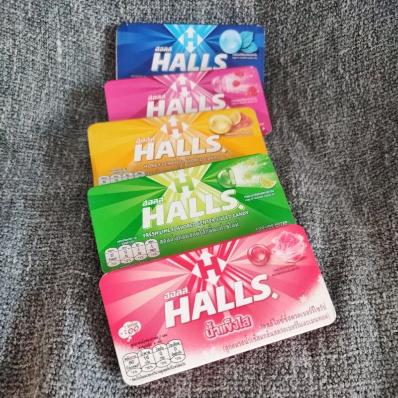 {中字標籤}Halls 盒裝喉糖系列