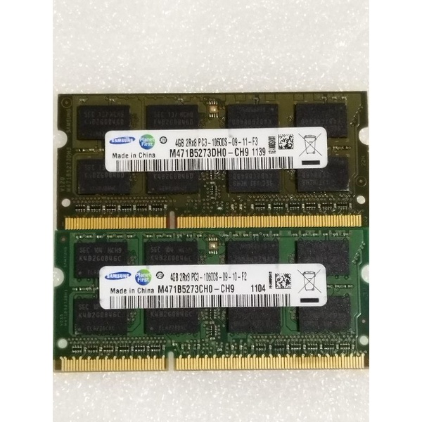 三星Samsung DDR3 PC3 10600S 4G筆電記憶體