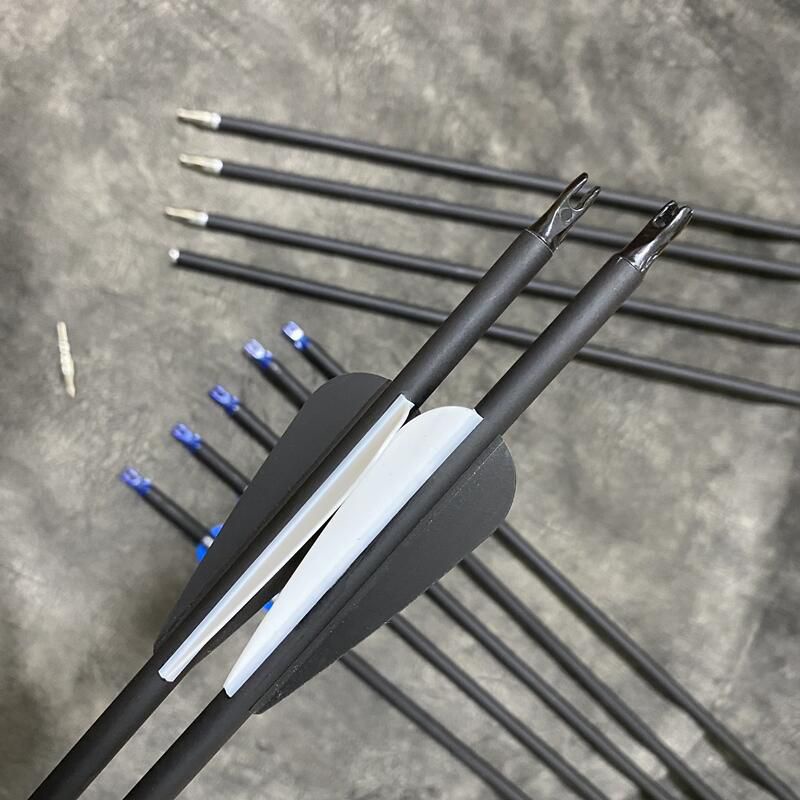 台灣現貨 碳纖維箭 複合弓 反曲弓 專用 打獵 練習 打靶