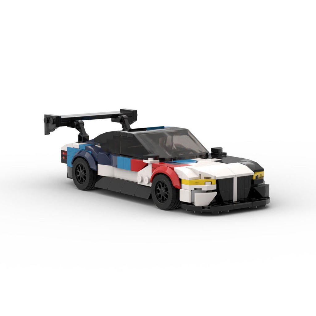 汽車積木 moc積木玩具兼容樂高拼裝寶馬M4 GT3模型 speed8格車難度成人拼搭