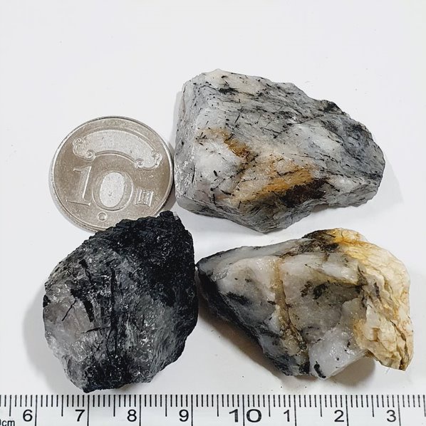 含電器石石英岩 隨機出貨1入 原礦 原石 石頭 岩石 地質 教學 標本 收藏 禮物 小礦標 礦石標本12 252
