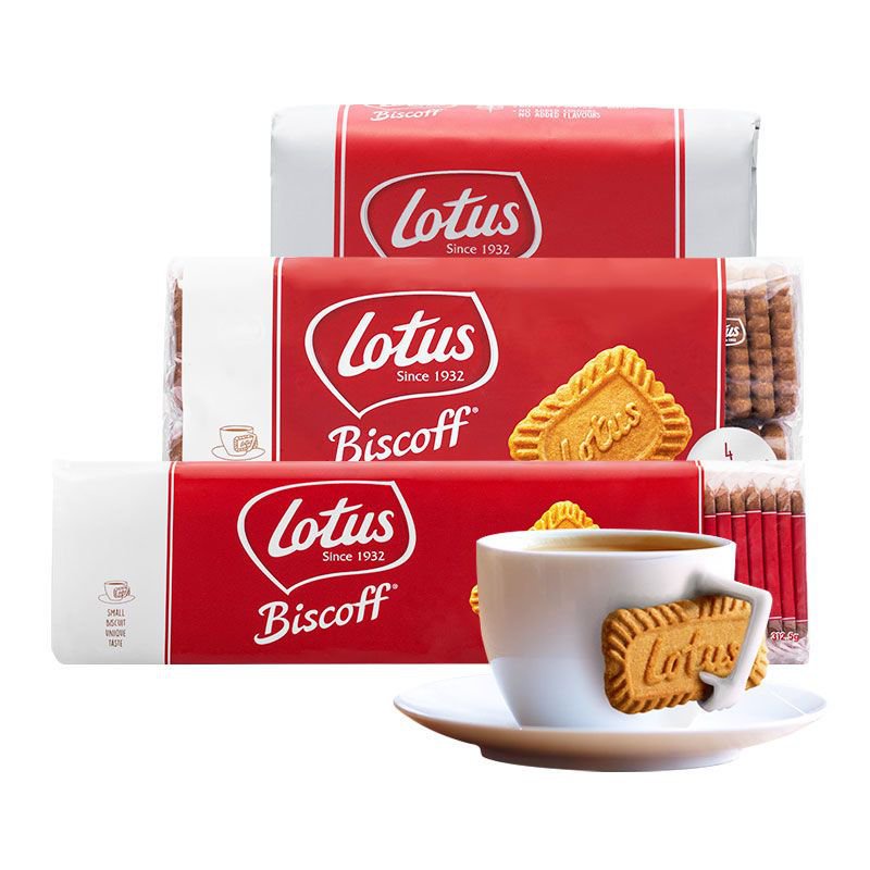 餅乾 比利時進口Lotus和情繽咖時焦糖味餅乾早餐小包零食配咖啡下午茶