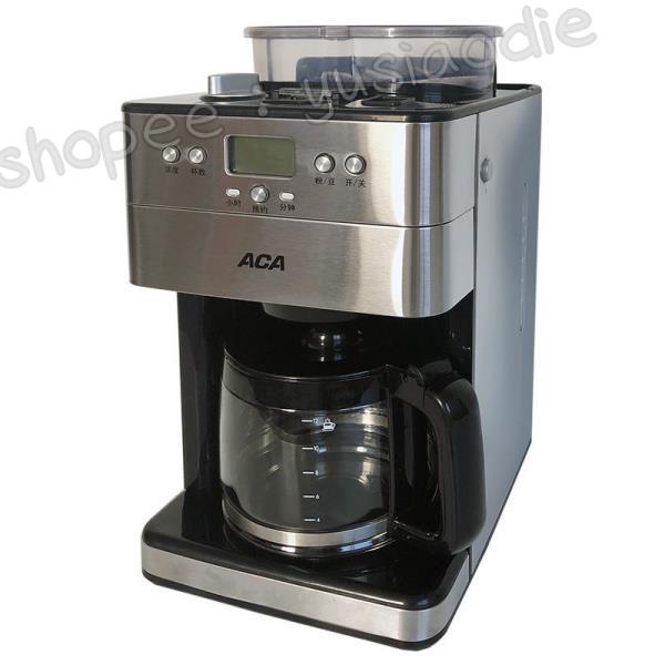 ACA,北美電器 (小芯afhK) 8L研磨滴漏式美式咖啡機辦公室 高級磨豆咖啡機 M18A全自動1 AC