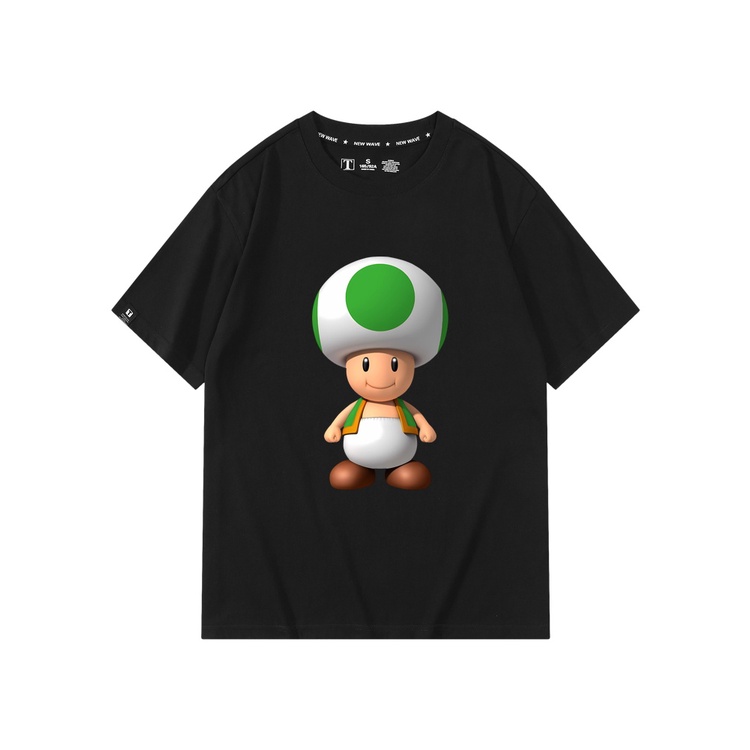 蘑菇頭奇諾比奧超級瑪麗游戲周邊純棉短袖T恤情侶夏男女半袖衣服