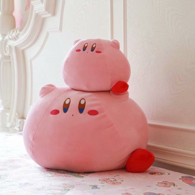 【台灣出貨】日本任天堂星之卡比毛絨公仔玩偶寵物小精靈Kirby布娃娃抱枕靠墊