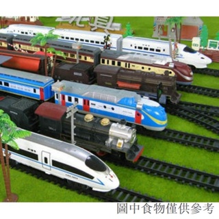 熱賣奮發仿真電動軌道模型兒童男女孩玩具和諧號蒸汽機東風4B綠皮火車