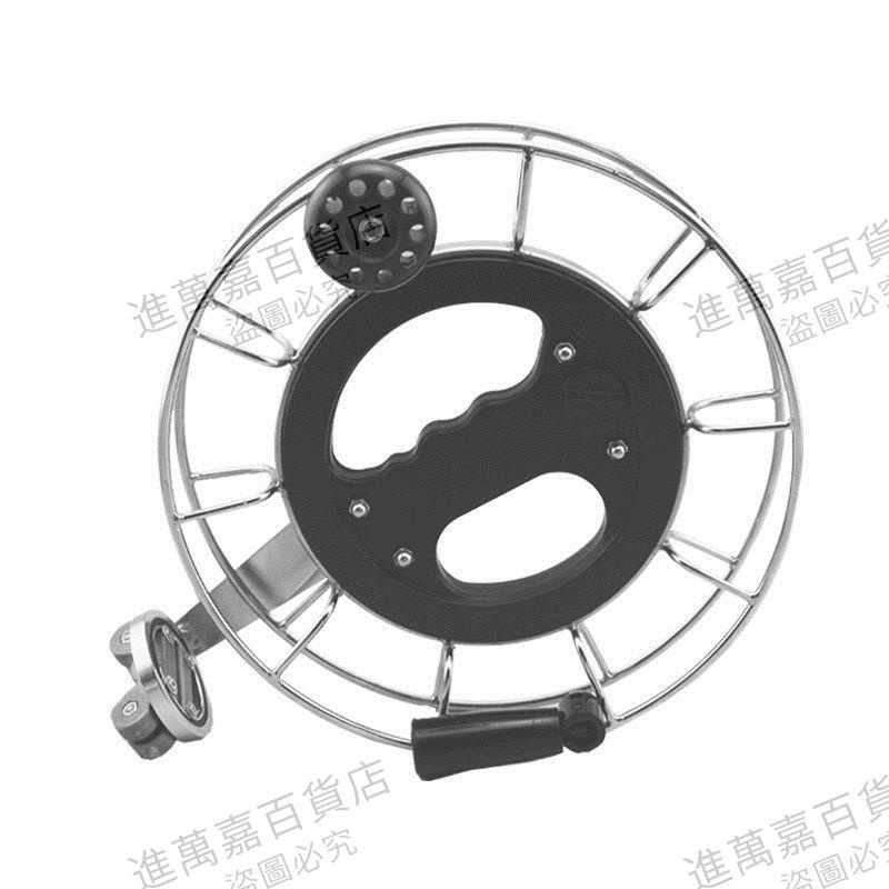 風箏線輪基林風箏輪不銹鋼防倒轉風箏線輪高檔繞線器大軸承靜音省力萬向導風箏線輪