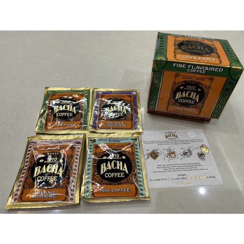 BACHA coffee《單包出售》《四種口味可混裝、八包以上附盒