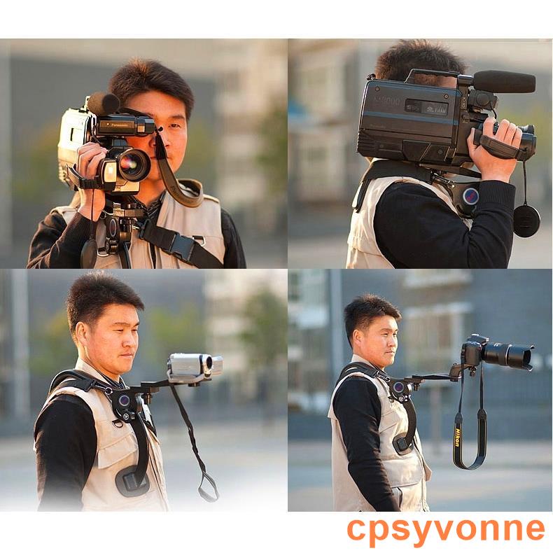促銷*#夯品推薦#攝像機肩托架DV攝像機支架肩托DV攝影穩定器單反減震器相機肩架
