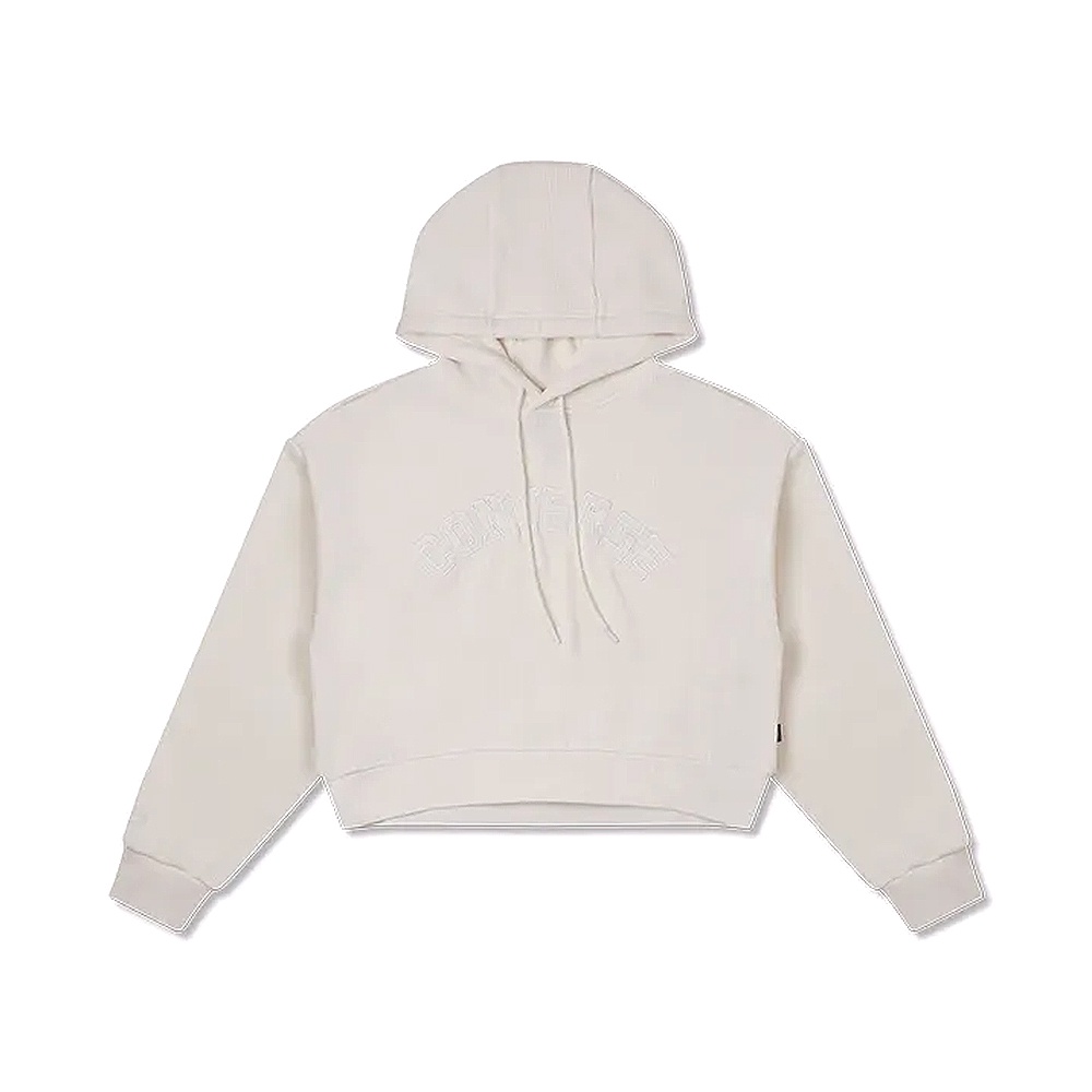 Converse Essential Hoodie 女 白色 休閒 帽T 連帽 上衣 長袖 10026557-A01