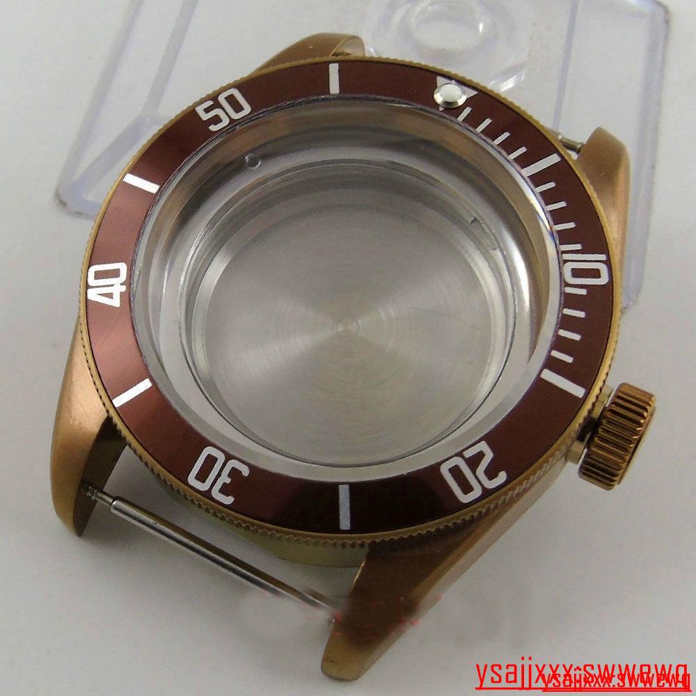 NH35無菌青銅鍍金錶殼套裝適合 ETA 2824 2836 Miyota 8215 機芯