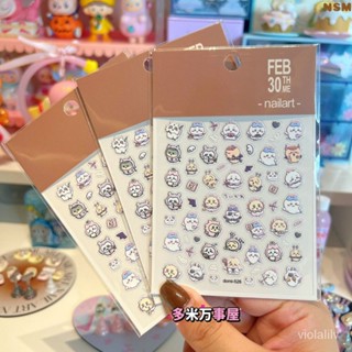 chiikawa吉伊卡哇週邊 烏薩奇 吉伊 小八 小紅書衕款可愛指甲美甲防水貼紙chiikawa美甲貼天使噁魔版本