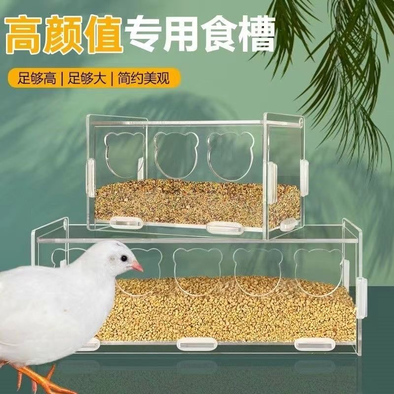 蘆丁雞餵食器 自動放糧食盆 食盒 食槽飼料盒 造景裝飾 飼養用品