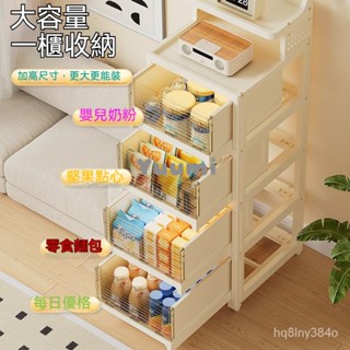 『免運』零食置物架 傢用可移動小推車 客廳落地多層架 收納櫃 加高臥室收納架子 MLXU