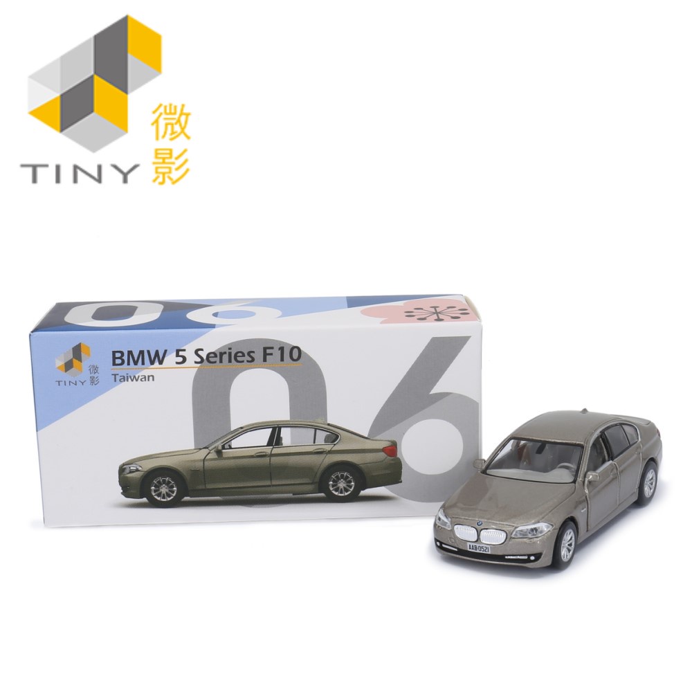 [Tiny] BMW 5 Series F10 Alpine White III 金色 TW06 模型車 金屬 好質感