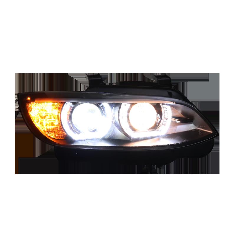 適用于BMW E92大燈總成330 335 M3改裝LED天使眼透鏡氙氣大燈E93