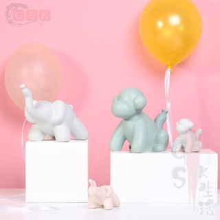 【GSK】裝飾 擺飾 北歐創意猴子大象動物擺件客廳電視櫃家居裝飾品擺設新人結婚禮物