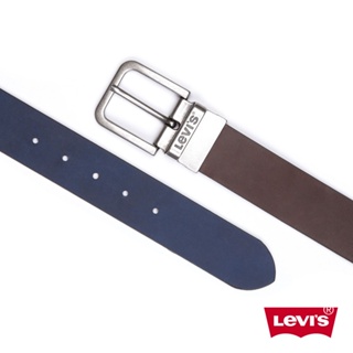 Levis 雙面用皮帶 精工Logo鐫刻釦頭 咖啡/藍色 男款 D6605-0002 人氣新品