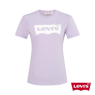 Levis 重磅短袖T恤/修身版型/經典Logo/210GSM厚棉 香檳紫 女款 A2806-0003 熱賣單品