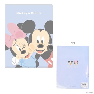 【現貨】小禮堂 Disney 迪士尼 米奇米妮 多功能資料夾 (貼臉款)