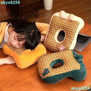 臺灣出貨夏季冰絲涼蓆午睡枕頭趴趴枕小學生趴桌上午休抱枕辦公室睡覺神器UUBV