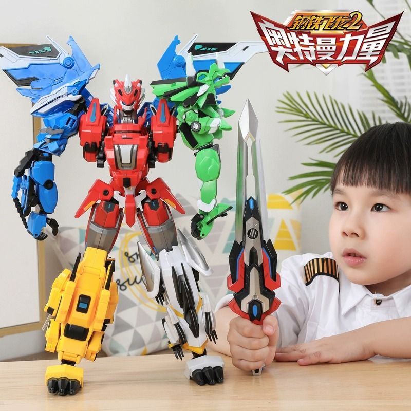 🔥台灣熱銷🔥正版鋼鐵飛龍2龍魂覺醒男孩變形玩具5恐龍合體變形金剛機甲機器人