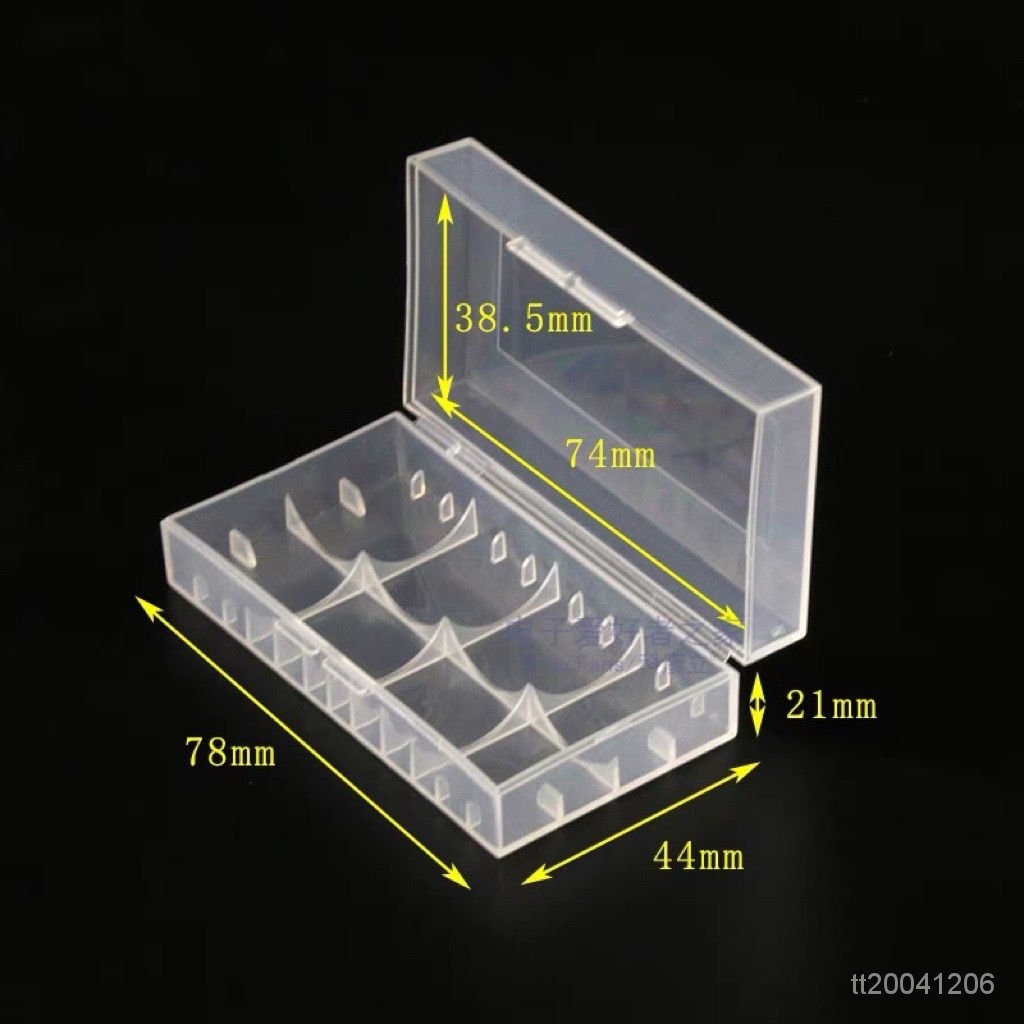🔥臺灣熱賣免運🔥18650鋰電池收納盒2節/4節裝方形帶保護闆可放兩節電芯塑料空盒子
