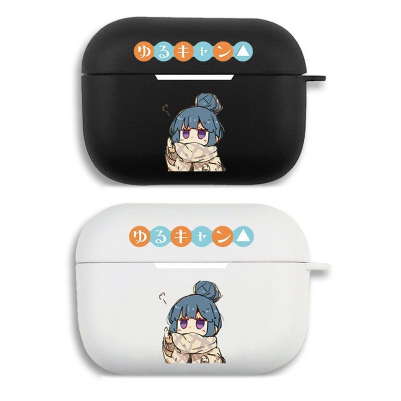 搖曳露營 周邊 搖曳露營公仔 搖曳露營 可愛 誌摩凜耳機套適用Airpods保護殻2代蘋果3代pro硅膠 3FQJ E1