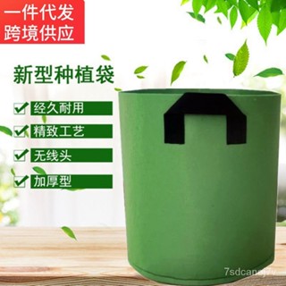 🔥店長推薦🔥加厚折疊花盆無紡佈種植袋美植袋加高加侖盆陽臺種果樹樓頂種菜